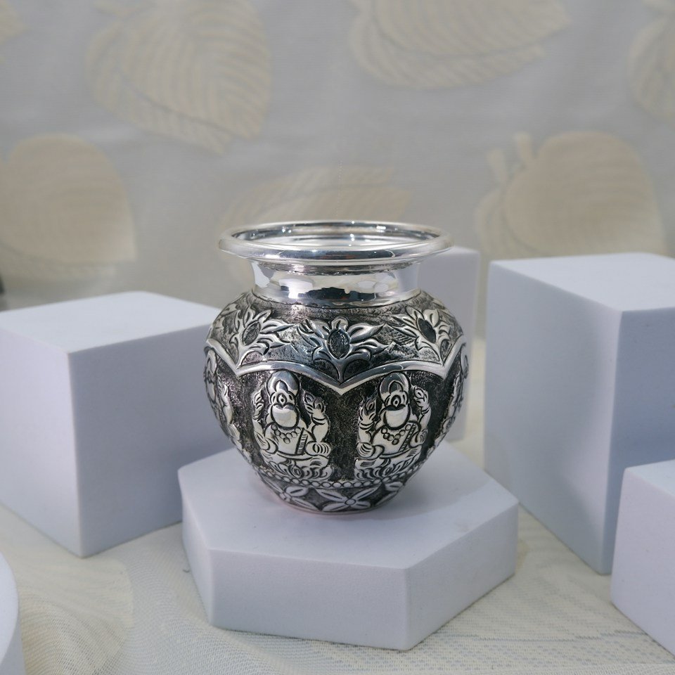Silver Engraved Urli
